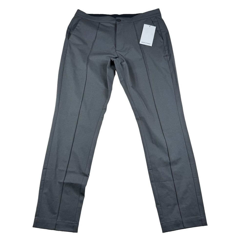 Ministry Of Supply Kinetic Pintuck Trouser Pants Men's 36x31 Gray Stretch NWT